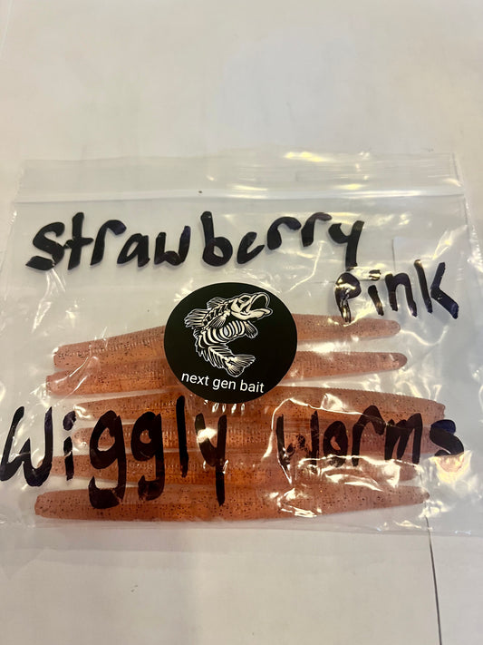 Strawberry Pink Wiggly Worms